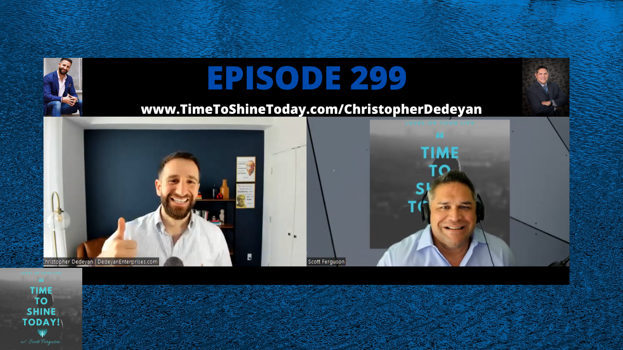 Read more about the article 299-Find Your Purpose and Become a Peak Performer! – TTST Interview with Coach and Speaker Christopher Dedeyan