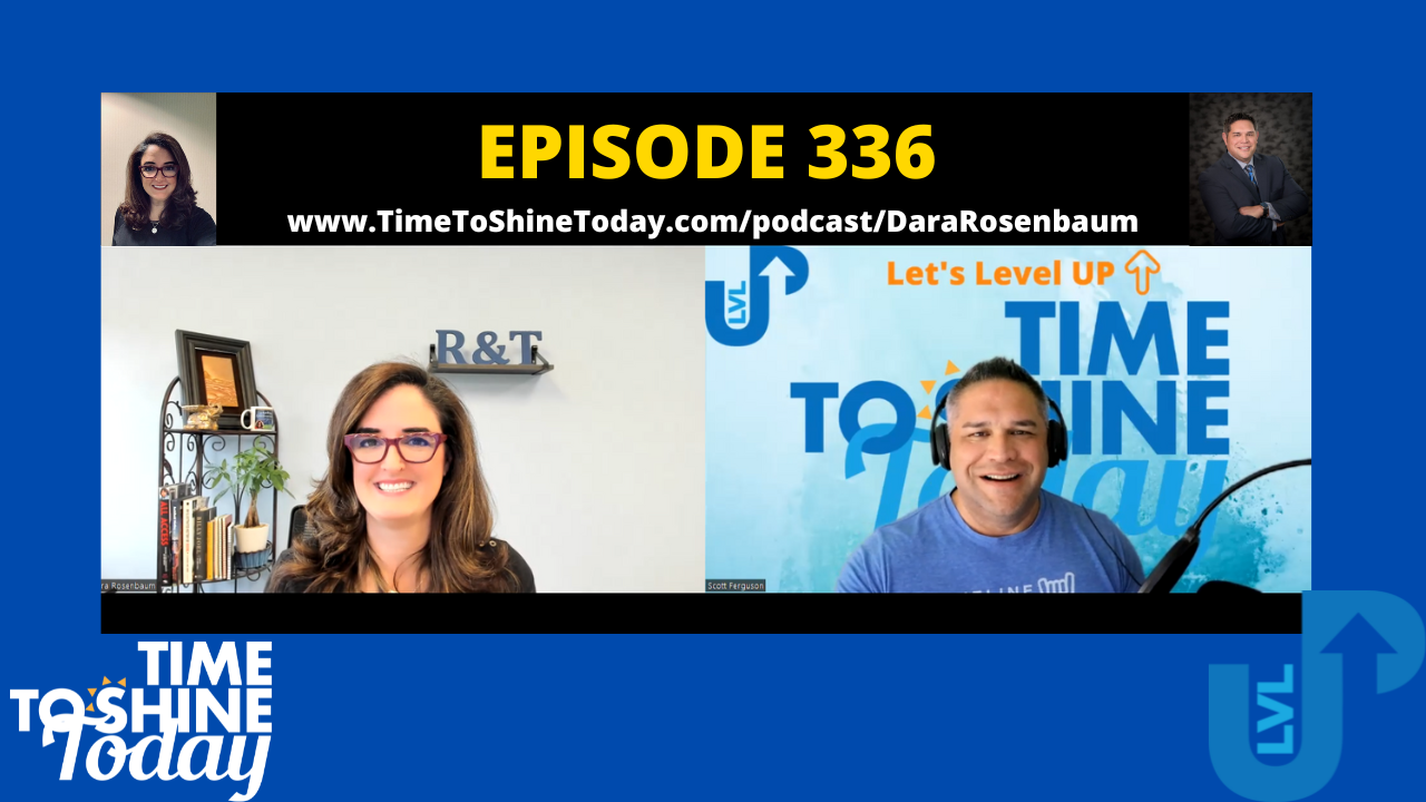 Read more about the article 336-Protecting Your Business with Energy and Compassion Their Business!! – TTST Interview with Rock Star Attorney and Podcast Host Dara Rosenbaum