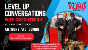 Read more about the article 40 – From Chaos to Calm –  How a Dog Can Reset a Warrior’s Life 🧭 Level 🆙 Conversation with Founder of Warriors Choice Foundation Anthony ‘AJ’ Longo and His Canine Bourbon