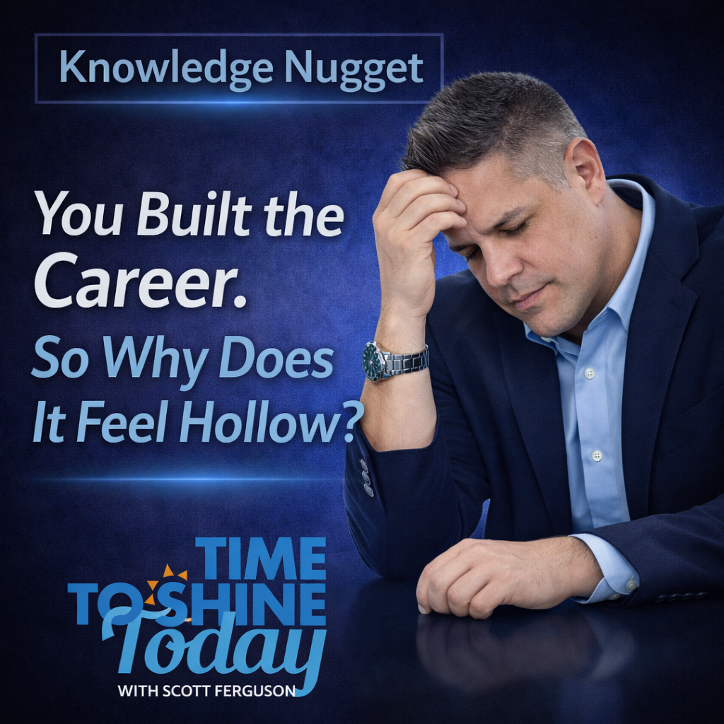 Read more about the article You Have Built the Career. So Why Does it Feel Hollow? – ⚡3 Minute Coach Fergie Knowledge Nugget