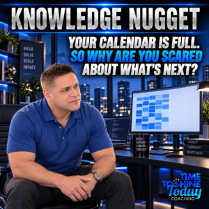 Read more about the article Booked Solid, Still Scared? Turn Business Uncertainty Into Your Next Move 📅🔥🎯  – ⚡3 Minute Coach Fergie Knowledge Nugget
